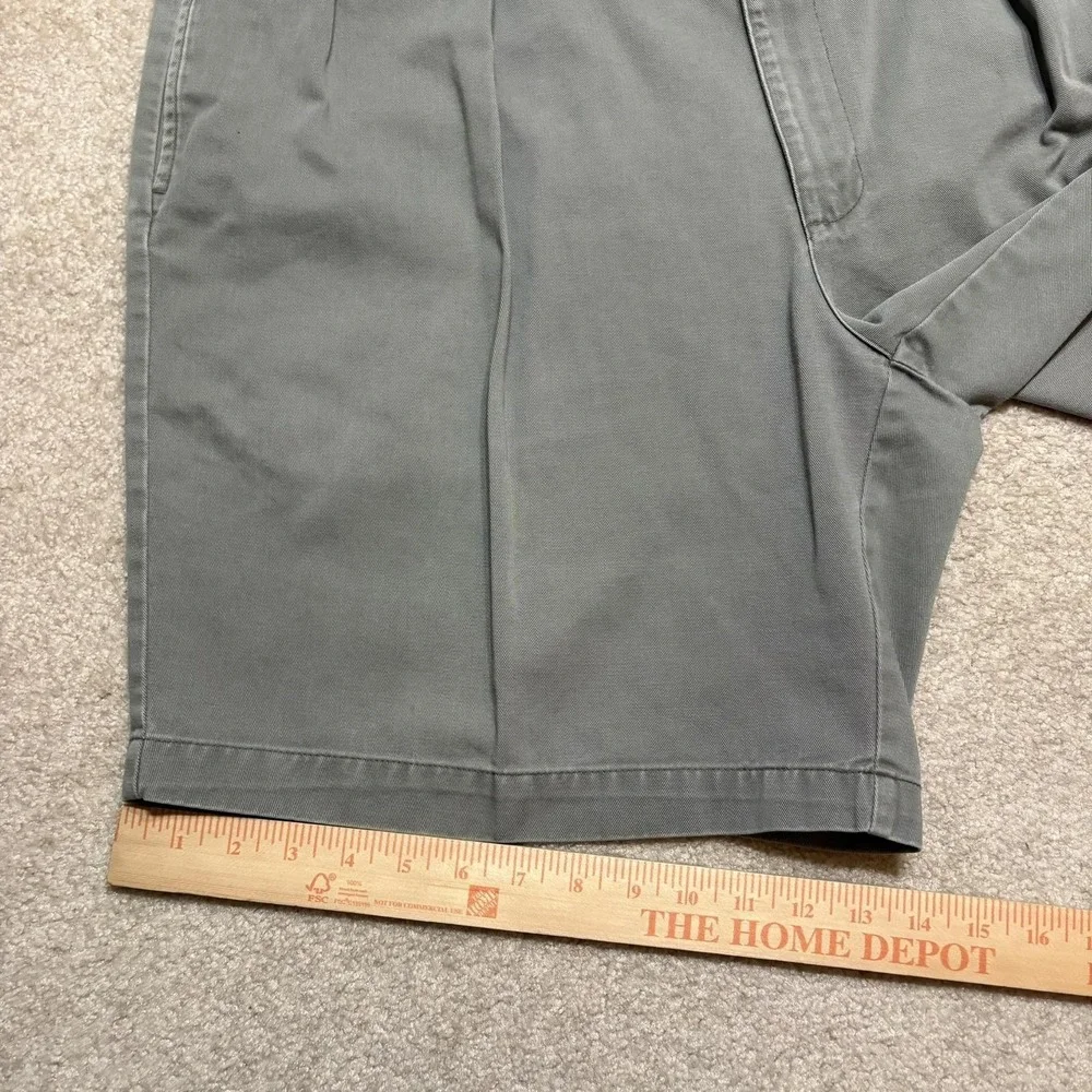 Vtg Polo Ralph Lauren Shorts Mens 40 Green Pleated Chino Classic Fit Preppy 90s